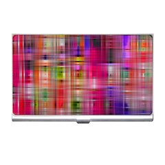 Background Abstract Weave Of Tightly Woven Colors Business Card Holders by Simbadda