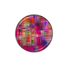 Background Abstract Weave Of Tightly Woven Colors Hat Clip Ball Marker by Simbadda