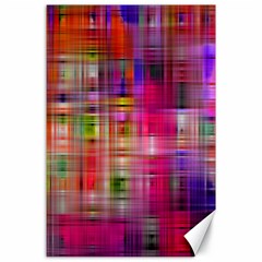 Background Abstract Weave Of Tightly Woven Colors Canvas 24  X 36  by Simbadda