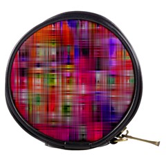 Background Abstract Weave Of Tightly Woven Colors Mini Makeup Bags by Simbadda