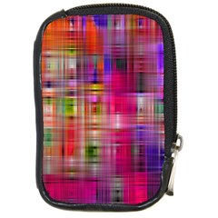 Background Abstract Weave Of Tightly Woven Colors Compact Camera Cases