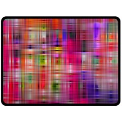 Background Abstract Weave Of Tightly Woven Colors Fleece Blanket (large)  by Simbadda