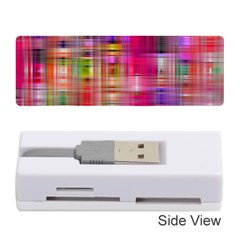 Background Abstract Weave Of Tightly Woven Colors Memory Card Reader (stick)  by Simbadda