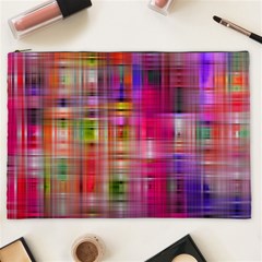 Background Abstract Weave Of Tightly Woven Colors Cosmetic Bag (xxl)  by Simbadda