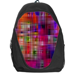 Background Abstract Weave Of Tightly Woven Colors Backpack Bag by Simbadda