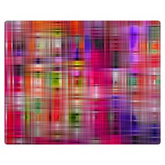 Background Abstract Weave Of Tightly Woven Colors Double Sided Flano Blanket (medium)  by Simbadda