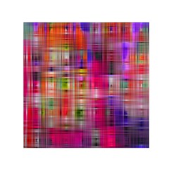 Background Abstract Weave Of Tightly Woven Colors Small Satin Scarf (square) by Simbadda