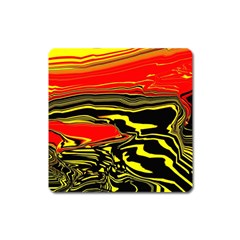 Abstract Clutter Square Magnet by Simbadda