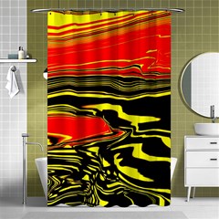 Abstract Clutter Shower Curtain 48  X 72  (small)  by Simbadda