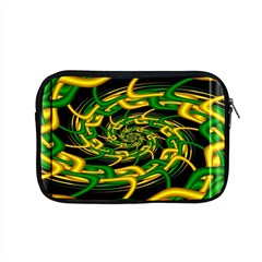 Green Yellow Fractal Vortex In 3d Glass Apple Macbook Pro 15  Zipper Case