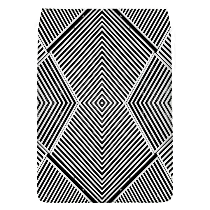 Black And White Line Abstract Flap Covers (S) 