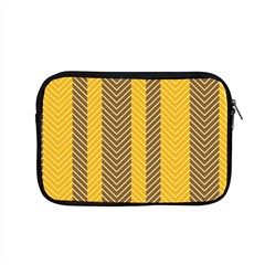 Brown And Orange Herringbone Pattern Wallpaper Background Apple Macbook Pro 15  Zipper Case