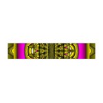 Fractal In Purple And Gold Flano Scarf (Mini) Front