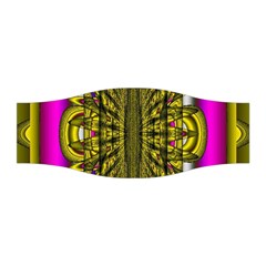 Fractal In Purple And Gold Stretchable Headband