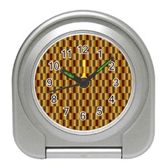 Gold Abstract Wallpaper Background Travel Alarm Clocks