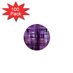 Purple Wave Abstract Background Shades Of Purple Tightly Woven 1  Mini Buttons (100 Pack)  by Simbadda