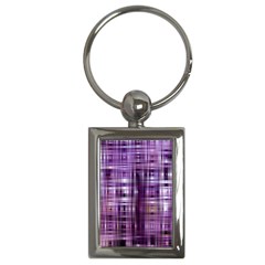 Purple Wave Abstract Background Shades Of Purple Tightly Woven Key Chains (rectangle)  by Simbadda