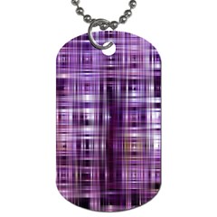 Purple Wave Abstract Background Shades Of Purple Tightly Woven Dog Tag (one Side) by Simbadda