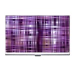 Purple Wave Abstract Background Shades Of Purple Tightly Woven Business Card Holders Front