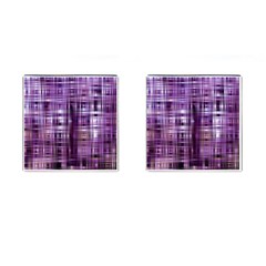 Purple Wave Abstract Background Shades Of Purple Tightly Woven Cufflinks (square)