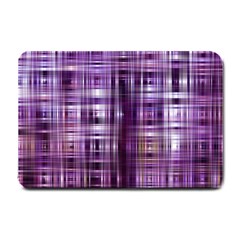 Purple Wave Abstract Background Shades Of Purple Tightly Woven Small Doormat  by Simbadda