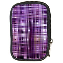 Purple Wave Abstract Background Shades Of Purple Tightly Woven Compact Camera Cases by Simbadda