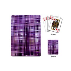 Purple Wave Abstract Background Shades Of Purple Tightly Woven Playing Cards (mini)  by Simbadda