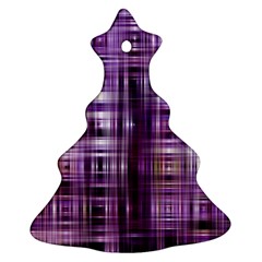 Purple Wave Abstract Background Shades Of Purple Tightly Woven Christmas Tree Ornament (two Sides) by Simbadda