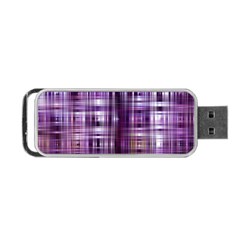 Purple Wave Abstract Background Shades Of Purple Tightly Woven Portable Usb Flash (one Side) by Simbadda