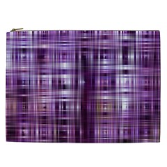 Purple Wave Abstract Background Shades Of Purple Tightly Woven Cosmetic Bag (xxl)  by Simbadda