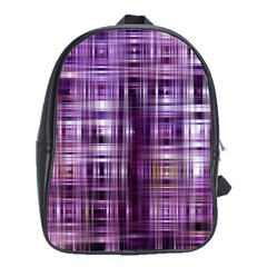 Purple Wave Abstract Background Shades Of Purple Tightly Woven School Bags (xl)  by Simbadda