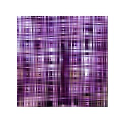 Purple Wave Abstract Background Shades Of Purple Tightly Woven Small Satin Scarf (square) by Simbadda