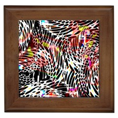 Abstract Composition Digital Processing Framed Tiles by Simbadda