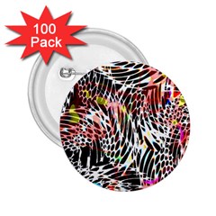 Abstract Composition Digital Processing 2 25  Buttons (100 Pack)  by Simbadda