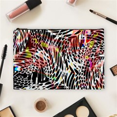 Abstract Composition Digital Processing Cosmetic Bag (large)  by Simbadda