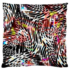 Abstract Composition Digital Processing Standard Flano Cushion Case (one Side) by Simbadda