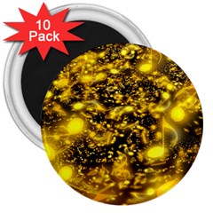 Vortex Glow Abstract Background 3  Magnets (10 Pack)  by Simbadda