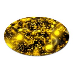 Vortex Glow Abstract Background Oval Magnet by Simbadda