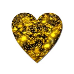 Vortex Glow Abstract Background Heart Magnet by Simbadda