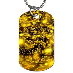 Vortex Glow Abstract Background Dog Tag (two Sides) by Simbadda