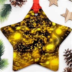 Vortex Glow Abstract Background Star Ornament (two Sides) by Simbadda