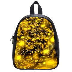 Vortex Glow Abstract Background School Bags (small)  by Simbadda