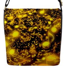 Vortex Glow Abstract Background Flap Messenger Bag (s)