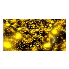 Vortex Glow Abstract Background Satin Shawl by Simbadda