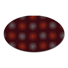 Abstract Dotted Pattern Elegant Background Oval Magnet by Simbadda