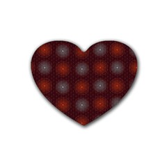 Abstract Dotted Pattern Elegant Background Heart Coaster (4 Pack)  by Simbadda