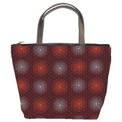 Abstract Dotted Pattern Elegant Background Bucket Bags by Simbadda