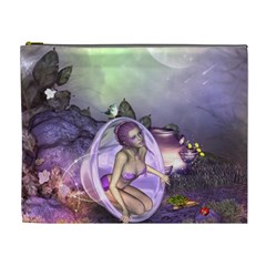 Wonderful Fairy In The Wonderland , Colorful Landscape Cosmetic Bag (xl) by FantasyWorld7