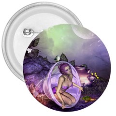 Wonderful Fairy In The Wonderland , Colorful Landscape 3  Buttons by FantasyWorld7