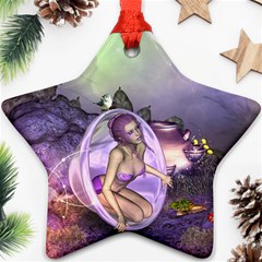 Wonderful Fairy In The Wonderland , Colorful Landscape Ornament (star) by FantasyWorld7